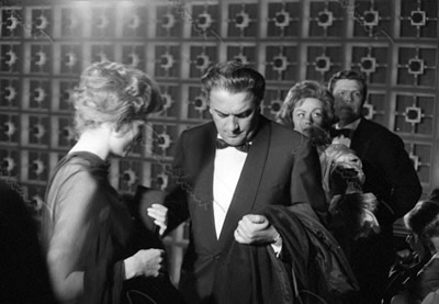 Con Anouk Aimée. Festivel del Cinema di Cannes, 1960