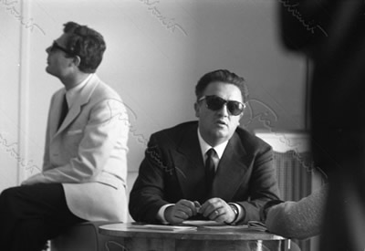 Con Marcello Mastroianni (La Dolce Vita). Cannes, 1960