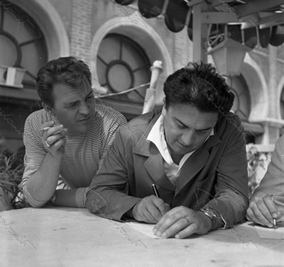 Con Franco Fabrizi, Venezia 1953
