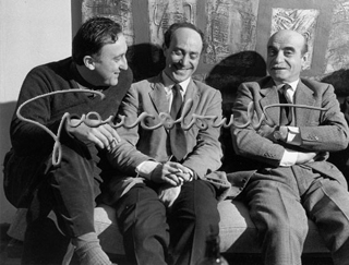 Enrico Baj, Arnaldo Pomodoro, Lucio Fontana, 1962