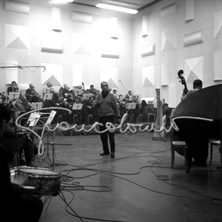 Duke Ellington con l'orchestra della Scala. Milano, 21 febbraio 1963