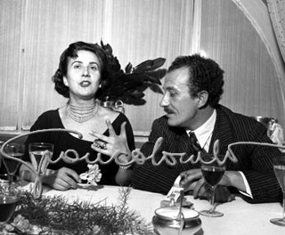 Camilla Cederna e Giancarlo Fusco. Milano, 1953