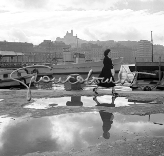 Il porto di Marsiglia dopo un acquazzone, 1957