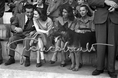 Il pubblico delle gare di motonautica all'idroscalo. Milano, 1947