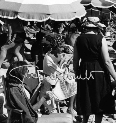 Elizabeth Taylor on the beach. S'Agaro (Costa Brava) 1959