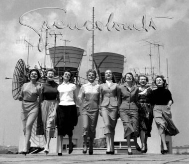 Casting di ragazze per la RAI, Milano, 1953