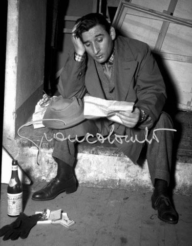 Renato Rascel dietro le quinte, Milano, 1949