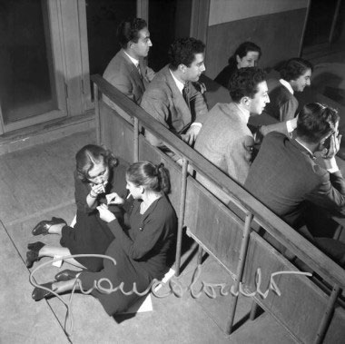 Studentesse dell'Università Bocconi, Milano, 1951